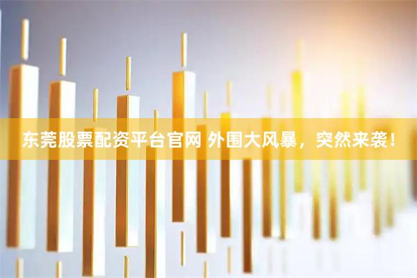 东莞股票配资平台官网 外围大风暴，突然来袭！